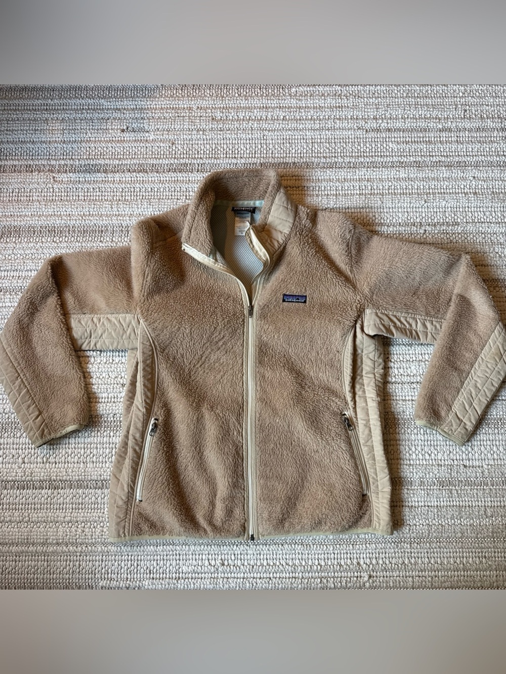 PATAGONIA Synchilla Vintage Retro X Deep Pile Fleece Jacket Sz XL Woman’s!  Vtg